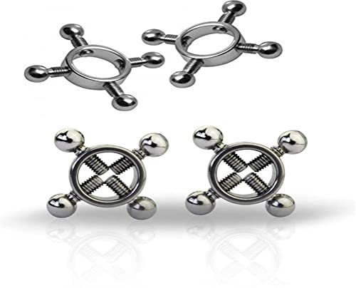 OnundOn - Morsetti per capezzoli da donna, in acciaio inox, regolabili