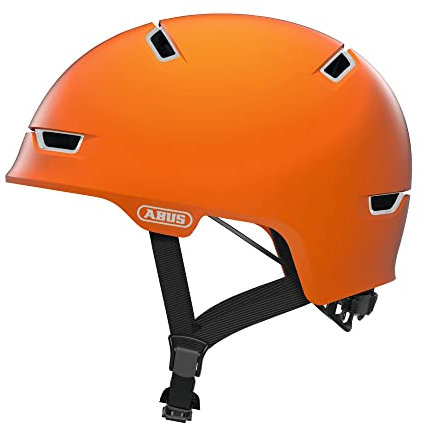 ABUS 81779 Fahrradhelm, Orange (Signal orange), L (57-61 cm)