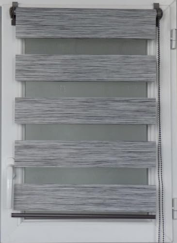 Luance DECASHOP Store Enrouleur Jour/Nuit 45X150CM Gris Chine