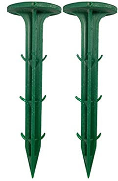 KHUY Erdanker Kunststoff, Erdanker Unkrautvlies Multifunktionale Gartenpfähle Erdanker Bodenanker Gartenschlauch Erdanker für Unkrautvlies, Unkrautfolie, Rindenmulch (Color : Green, Size : 1000 pcs)