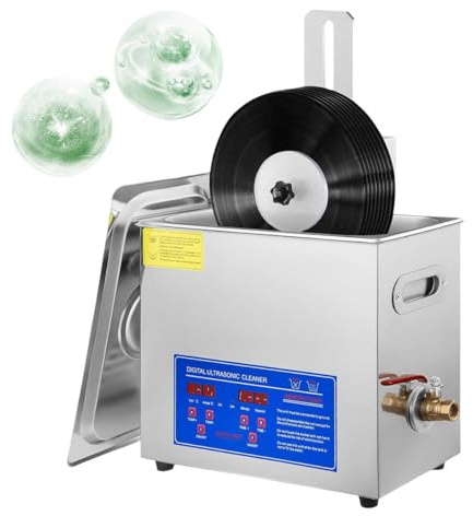 180w Ultraljud Skivrengöringsmaskin, Rengöringsmaskin För Ultraljud För Vinylskivor, Ultraljudsrengöring För Vinylskivor, Clean 8 Records A Time, Bullerreducering,Proteser Smycken Klockor Glasögon