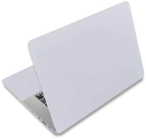 Hnycsir Pegatina de Vinilo para portátil de 15,6 Pulgadas, Protector Personalizado Reutilizable Universal para 12,1-15,4 Notebook PC, Decorativo,Impermeable,Anti-rayaduras (Gris Claro)