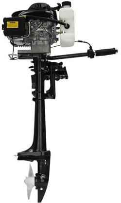 0.32 Gal Outboard Motor 4 Stroke 3 Hp | Petrol Boat Engine, Wind Cooling