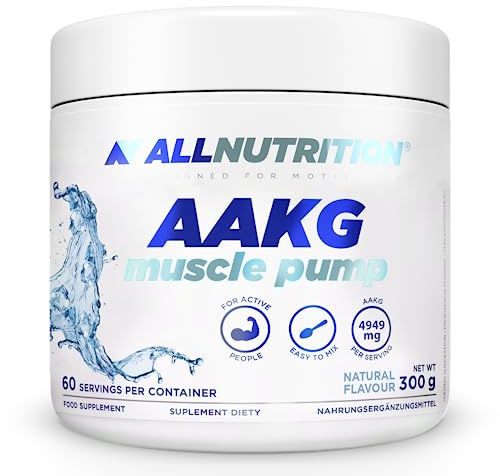 ALLNUTRITION AAKG Muscle Pump V2.0 Dietary Supplement for Athletes – Amino Acid Nutritional Supplements – Muscle Tissue Oxygenation – Arginine Powder – Muscle Pump Supplements – 300g Natural