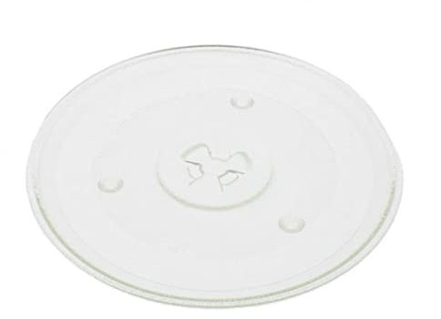 UTIZ 315mm | 12.4'' Inch Universal Microwave Turntable Glass Replacement Plate Tray with 3 Fixers Strong Durable Scratch-Resistant