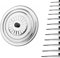 Tapa sarten universal fabricada en acero inoxidable desde 16cm hasta 40cm, tapa multiusos para sartenes ollas y baterias, tapa anti salpicaduras universal adaptable - Acero Inoxidable (18cm)