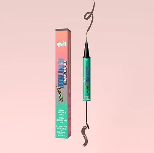 RUDE - Ultimate Brow Artist | Mascara et Stylo pour Sourcils | Longue Tenue | Résistant à l'Eau | Finition Naturelle et Élégante | Teinte Taupe, 1 unité (Lot de 1)