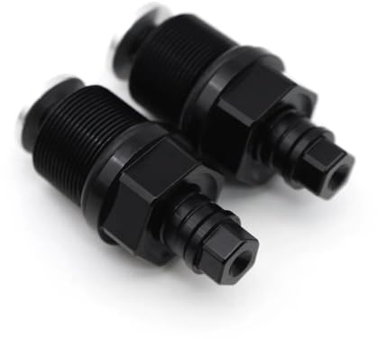 25 mm motorcykel förbelastningsjusterare gaffelbultar lock aluminium främre stötdämpare skruvbult gänga 21 mm x 1,0 mm stigning (svart)