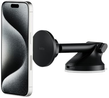 iOttie iTap 3 - Soporte magnético para teléfono de Coche con Adaptador de Anillo magnético, Compatible con Smartphones Qi2, MagSafe, iPhone y Android.