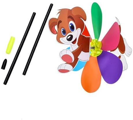 Pinwheels Kids - Esculturas de viento de metal, peonzas de viento de metal para exteriores | Hilanderos de viento de animales coloridos con estaca de metal, escultura de viento giratoria, decoración
