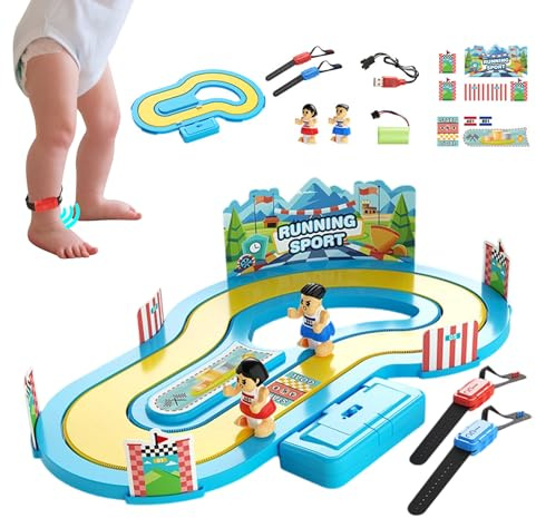 Juego de Carreras con Sensor de Movimiento - Juego Interactivo Familiar para 2 jugadores - Juguete de pista de carreras, para cumpleaños Escuela en casa y niñas