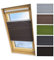 ourdeco® Universal Dachfenster Thermo-Wabenplissee/55 x 141cm braun(Breite x Höhe)/lichtundurchlässig, verdunkelnd, Thermo- und Hitzeschutz
