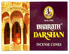 Grenadine Boutique - Bharath Encens Cônes Darshan - Lot de 6 Boîtes de 10 cônes