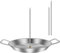 Vertical Skewer Grill Stainless Steel Vertical Meat Skewer with Drip Tray Grilling Rack Meat Spit Barbecue with 3 Sizes Replacement Spikes and Handle Kebab Plate and Skewers for Chicken Meats Shawarma