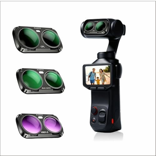 Kit de filtro magnético compatible con Insta360 Luna Ultra– VND1-5 / CPL/Black Mist 1/4 juego de filtros de liberación rápida, marco de metal de liberación rápida para video cinematográfico, vlogging