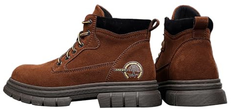 Botas Media caña Tradicionales para Hombre, Estilo clásico, Antideslizantes y cómodas para Uso Diario y Trabajo Ligero, duraderas y Elegantes