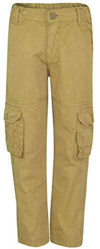 A2Z 4 Kids Boys Active Cargo Trousers A Ranger 6-Pocket Combat - Cargo Trouser Stone 9-10
