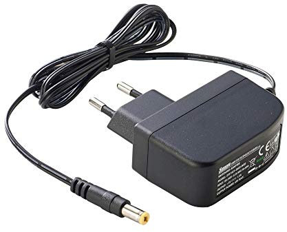 PremiumCord Fuente de Alimentación Universal 230V / 5V / 1,2A, Fuente de Alimentación AC/DC, Adaptador de Corriente para Routers y Otros Dispositivos, Enchufe de Salida 5,5mm / 2,1mm, Longitud 1,5m