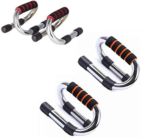Push Up Stand Bars | Asas para flexiones y flexiones pectorales hombros abdominales espalda tríceps | Accesorios de acero para Home Fitness Gimnasio