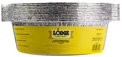 Lodge A10F12 Dutch Oven Liner, Aluminiumfolie, Silber
