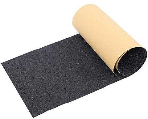 Alomejor Wasserdichtes Schwarzes Skateboard Grip Tape f¨¹r Longboard und Scooter - Professionelles Grip Tape Sheet 35x9,6 Zoll mit Starker Haftung und Langer Haltbarkeit