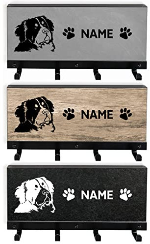 Tierisch-tolle Geschenke Leinengarderobe für Hunde | Berner Sennenhund | Hundegarderobe | Leinenhalter | Personalisiert