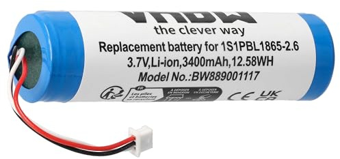 vhbw Akku kompatibel mit Philips Avent SCD833, SCD735/26, SCD733/26, SCD831, SCD831/26 Babyphone Babytalker (3400 mAh, 3,7 V, Li-Ion)