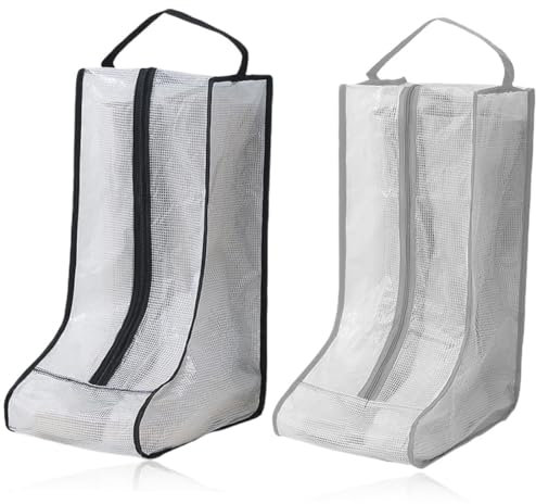 ZAMXHUG 2pcs Stiefel Aufbewahrungstasche mit Griff - Tragbare Stiefeltasche mit Griff Staubdicht und Wasserdicht Stiefel Garage Reise-Schuhtasche Shoes Bag für Zuhause, Reisen