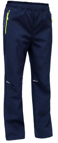 Ragazzo Ragazze Pantaloni Neve Bambino Impermeabile Pantaloni Sci Invernali Pantaloni Trekking Softshell Arrampicata Escursionismo(Blu 15-16anni)