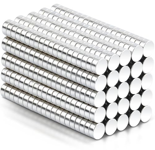 500 Pezzi Magneti Neodimio Rotondi 4x1mm Calamite Piccole Calamite Frigorifero, Calamite Potenti Mini Calamita Rotondo, Calamite per Lavagna Magnetica, Frigo, Decorazioni, Magnete Potenti