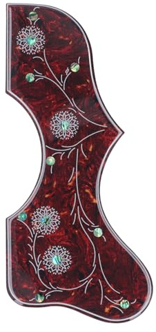 Golpeador de guitarra acústica, pegatina de golpeador de guitarra de 2,5 mm de espesor, protector de pastilla autoadhesivo, decoración, accesorio de protección clásica