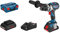Bosch Professional 18V System Akku Bohrschrauber GSR 18V-110 C (max. Drehmoment: 110 Nm, max. Schrauben-Ø: 12 mm, inkl. 2x 4.0Ah ProCore Akku, Schnellladegerät GAL 18V-40, L-BOXX)