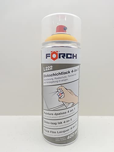 FORCH 4 in 1 RAL 1028 MELONENGELB GELB DICKSCHICHTLACK LACK SPRAY SPRAYDOSE 400ML (1)