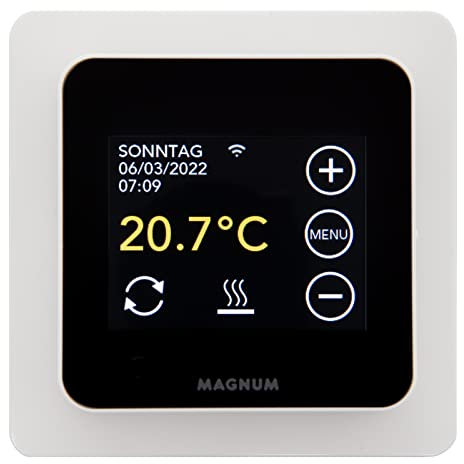 MRC WiFi Smart Thermostat/Raumregler mit Bodenfühler für Fußbodenheizung, Elektro-Heizung, Konvektor, Tuya Smart App