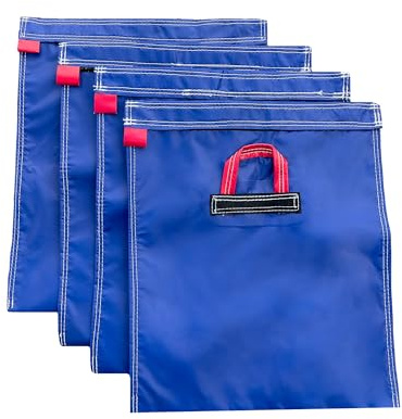 Hullaballoo Durable Vinyl Sand Bags, Outdoor Indoor Anchor Safety Product for Inflatable Bounce House, Water Slides, Canopies and Tents, Holds 50 Pound Capacity, 4 Pack