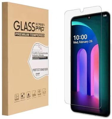 Tempered Glass Screen Protector Designed for LG V60 ThinQ/LG V60 ThinQ 5G / LG V60 ThinQ 5G UW, Smartphone Tempered Film, HD, 9H Hardness, Anti-scratch, Touch Sensitive, Drop-protection