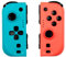 Konix Joypads Controller-Paar für Nintendo Switch und Switch OLED - 8 Stunden Akkulaufzeit - Vibrationsfunktion - Blau und Rot