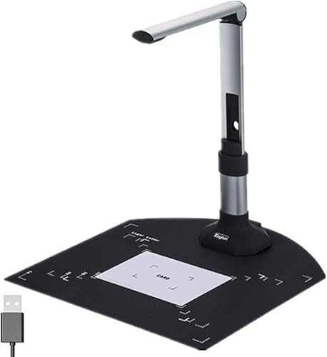 Visualiser för undervisning Skanner Dokumentkamera USB 10MP HD A3 & A4 Stor formatskannrar för bärbara datorer PC PORTABLE DOC CAM FOTO Online -träning med OCR, SCAN SNAP, flera sidor Auto S