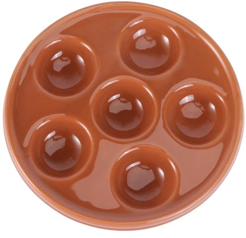 PRETYZOOM Plato de Caracol de Cerámica Plato para Hornear Caracoles Utensilio de Cocina para Servir para Cena de Verano