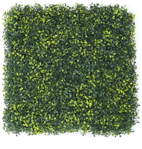 Valyria Home - Jardín Vertical Artificial Exterior o Interior - Jardín Deseado Claro - Planta Artificial para Pared Moderno - Pack 12 Paneles 50x50 cm (3m²) - Decoración Diseño Moderno - Proteccion UV