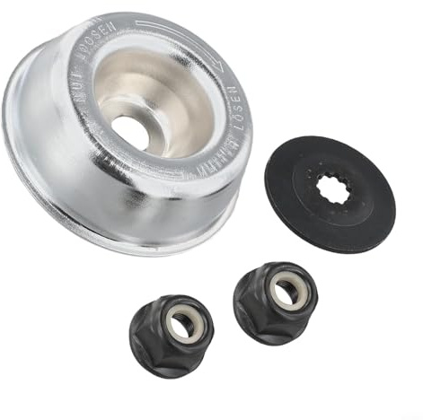 Vibsky Kit de fijación de hoja de metal para desbrozadora, incluye tuercas de cuello de arandela de empuje para múltiples modelos de recortadora de cuerdas FS FR