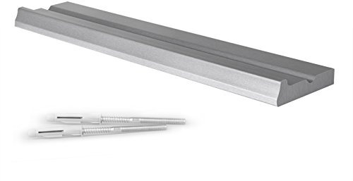 Bilderleiste Board Wandboard Steckboard Wandregal Bilderrahmenleiste in 90 cm Länge in Alu geschliffen (Dekor) für Bilderrahmen und Dekoartikel