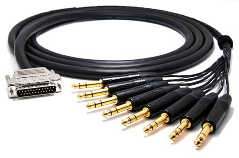 enoaudio Mogami 2932 8 Multicore analógico Cable Snake | D-Sub 25 – Neutrik 6,3mm TRS | HiFi - 2,0 m