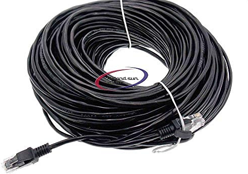 Reland Sun 1M 3M 5M 10M 15M 20M 30M 50M 60M 70M 80M 90M 100M 120M CAT5E Ethernet network cable RJ45 jumper LAN cable for network IP camera Internet POE camer (50M)