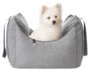 Hundeautositz, Hundedecke Auto rückbank, Transportbox Katze, Hundebox, Hundekorb, Hundegeschirr, Hundebett, Hundekörbchen, Graphit Inari, 60 x 55 cm
