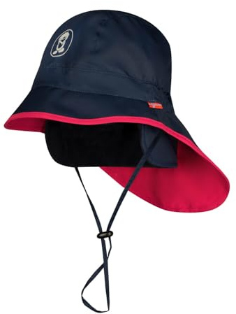 Trollkids Cappello da pioggia per bambini, Blu marino/rosa, 48-52