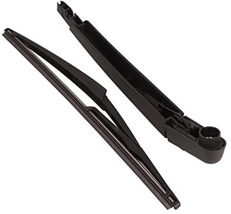 Akozon Juego de Brazo Trasero con Limpiaparabrisas, 287815304R Juego de Escobillas para Brazo de Limpiaparabrisas Trasero de Coche Negro Accesorios Automotrices para Dacia Sandero Ii