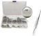 620Pcs Ball Bearings, Stainless Steel Ball Bearing, Metric Precision Metal Bearing 1-8mm, Round Polished Ball Bearing Assortment Kit for Bicycles Skateboard Casters with 1PCS of Tweezers