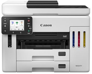 Canon MAXIFY GX7150 kompakter Büro-Drucker – Farbdrucker & Scanner All-in-One WLAN | MegaTank Tintenstrahldrucker mit Kopierer & Scanner | Wi-Fi, Ethernet & USB-Anschluss