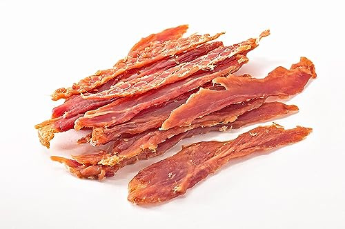 123... Hund dabei! - 900g feinstes Entenfilet - Kauspaß für Hund und Katze - schonend luftgetrocknet - Vorteilspreis - Naturprodukt - Hundeleckerli - Entenfleisch (900g, Ente)